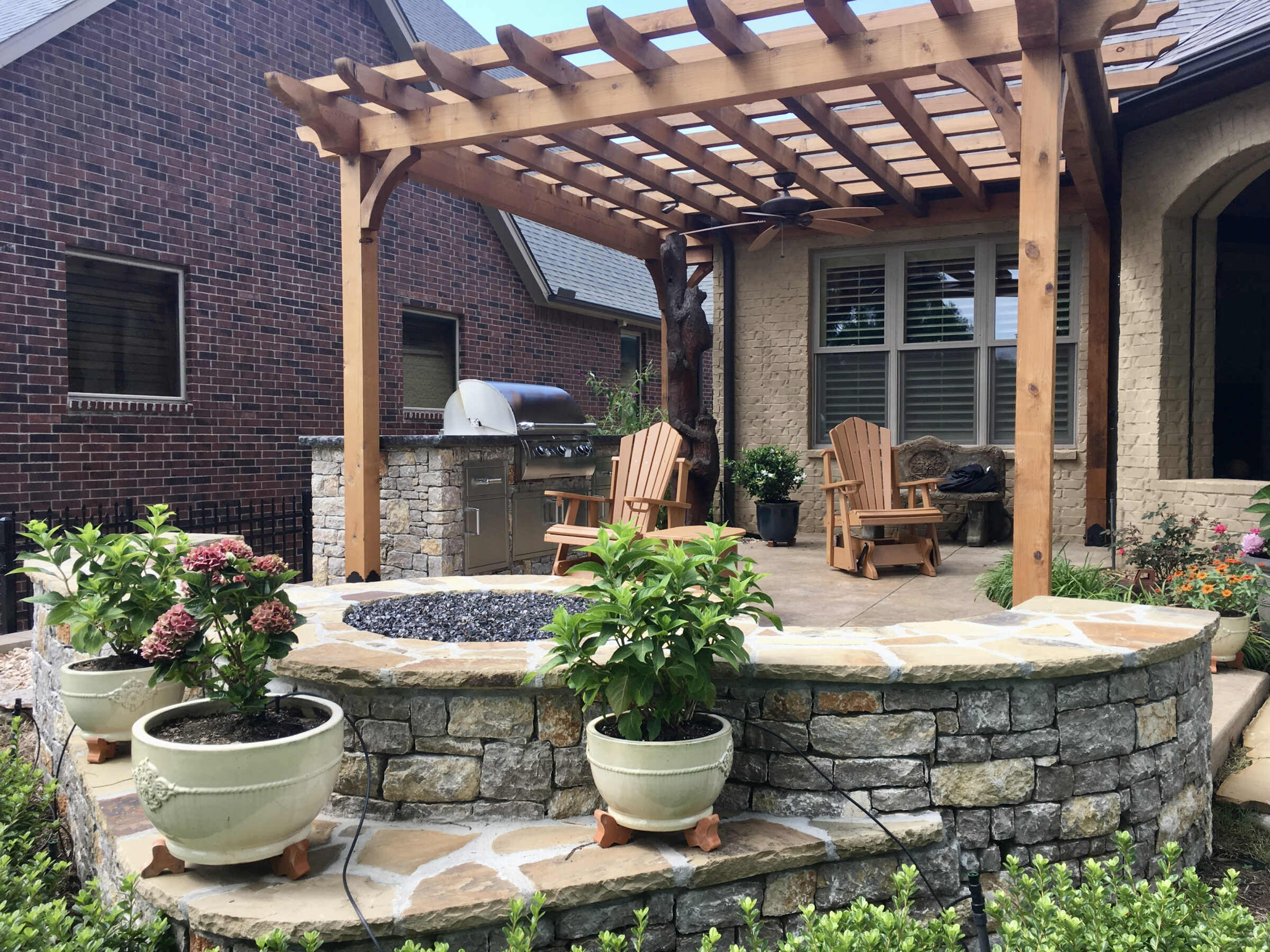 Golfing, Grilling, and Chilling on a New Custom Patio in Tulsa