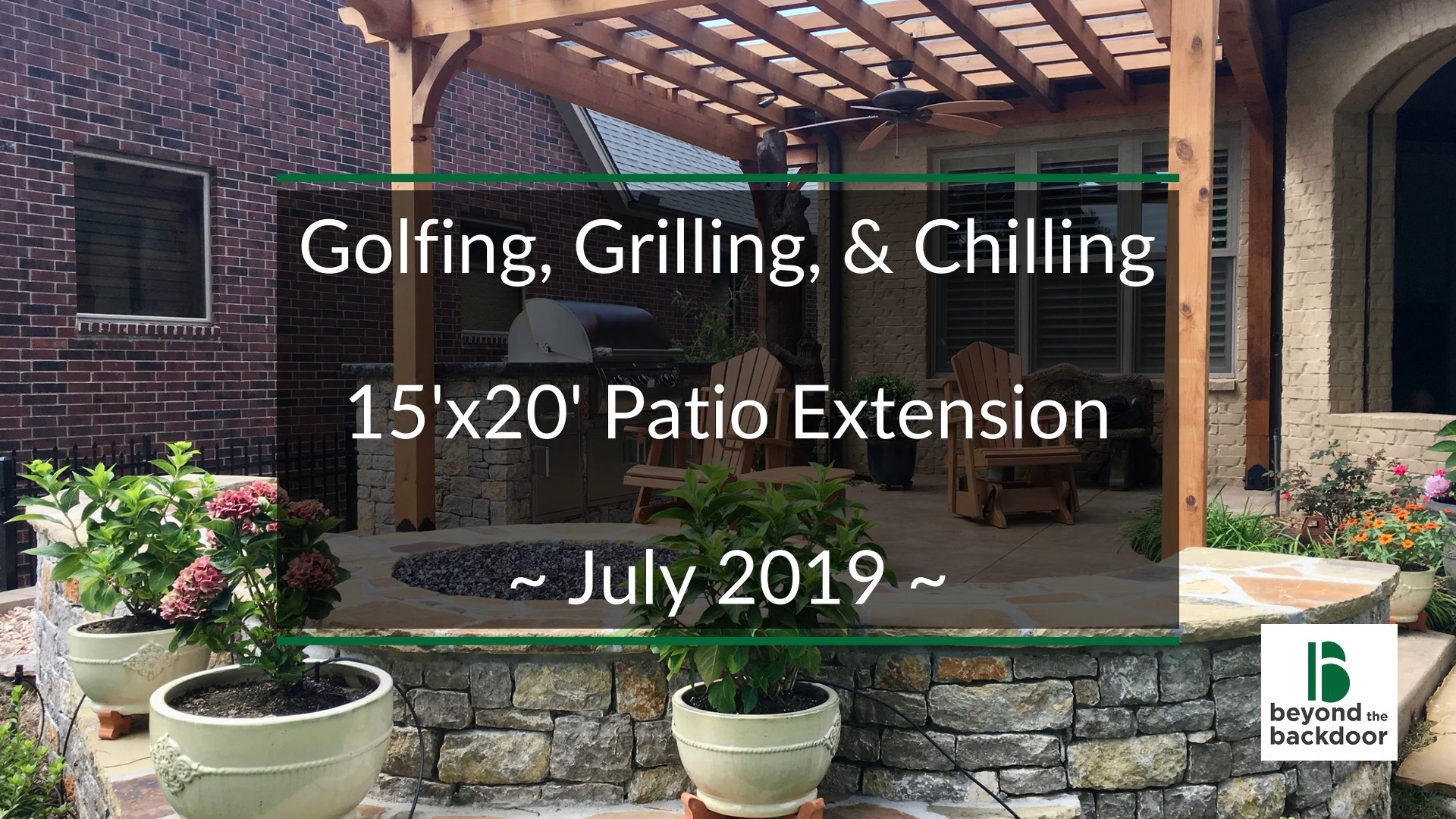 Golfing, Grilling, and Chilling on a New Custom Patio in Tulsa, Oklahoma – completed July 2019